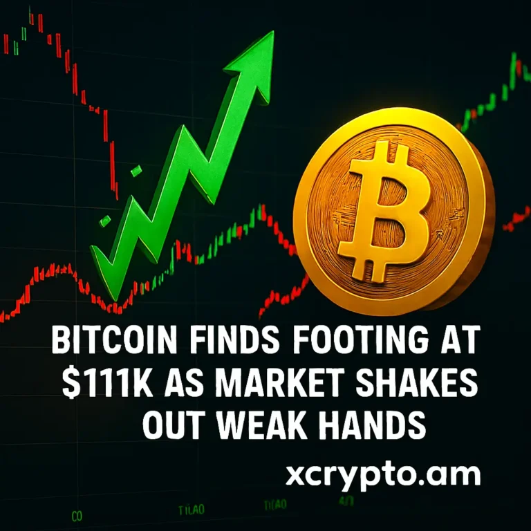 Bitcoin Finds Footing at 111K as Market Shakes Out Weak Hands