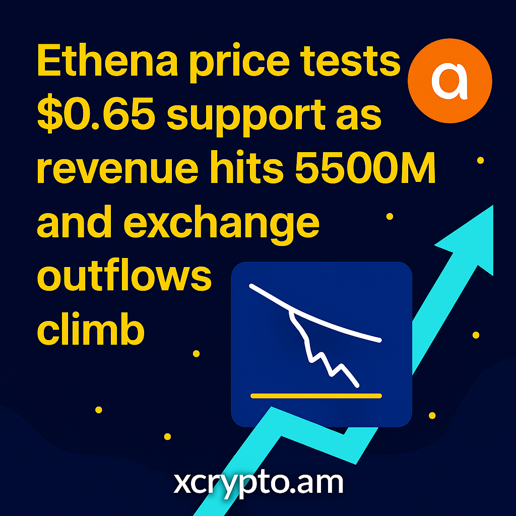 Ethena Price Holds $0.65 Support as Revenue Surges Past $500M
