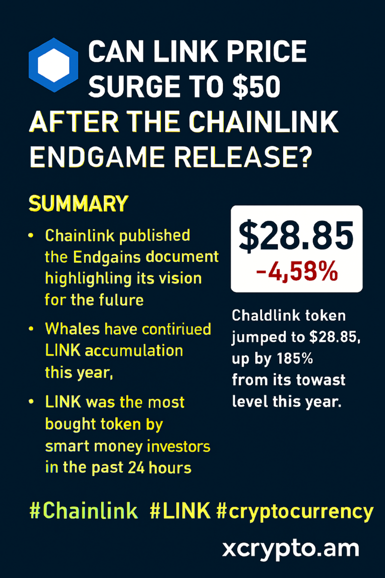 LINK Price Eyes $50 Surge After Chainlink Endgame Release