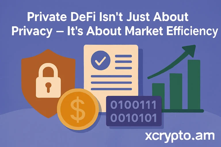 Private DeFi Isn’t Just About Privacy — It’s About Market Efficiency