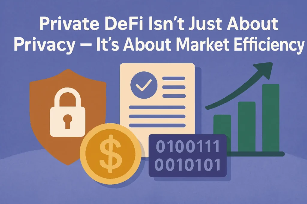 Private DeFi Isn’t Just About Privacy — It’s About Market Efficiency