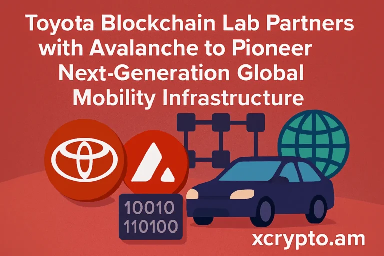 Toyota Blockchain Lab Partners with Avalanche to Pioneer Next-Generation Global Mobility Infrastructure
