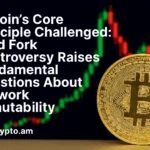 Bitcoin's Core Principle Challenged: Hard Fork Controversy Raises Fundamental Questions About Network Immutability