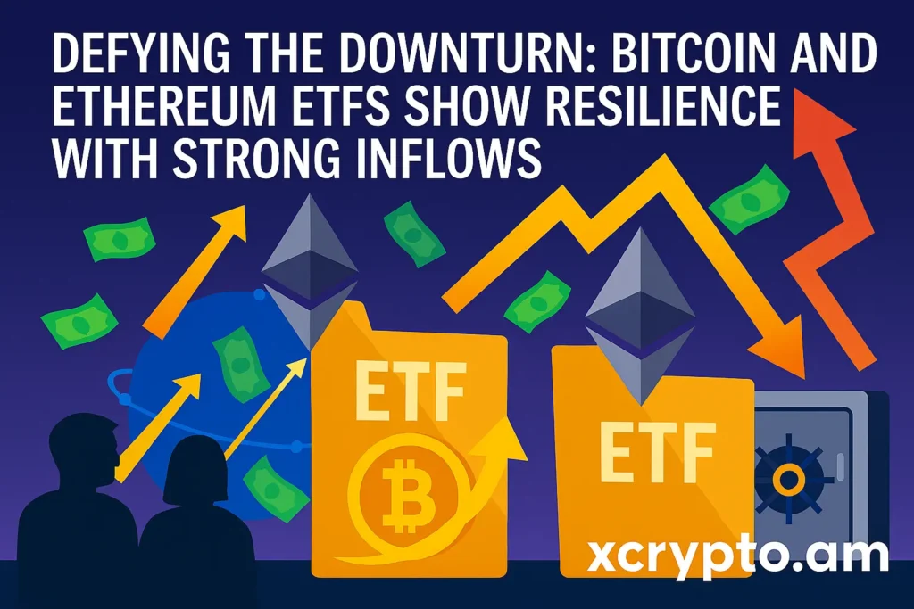 Defying the Downturn: Bitcoin and Ethereum ETFs Show Resilience with Strong Inflows